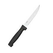 NOVA Black Handle Steak Knife Sharp Tip (Set of 12)