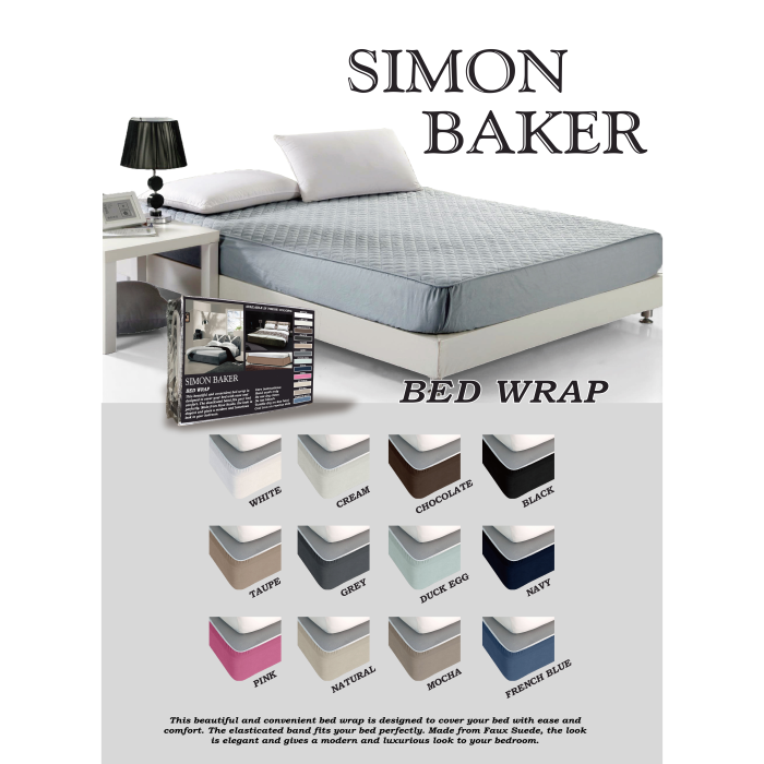 Simon Baker | Suede Bed Wrap Standard Length Mocha (Various Sizes)