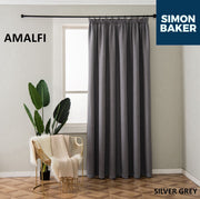 Simon Baker | Amalfi Tape Curtain Silver Grey