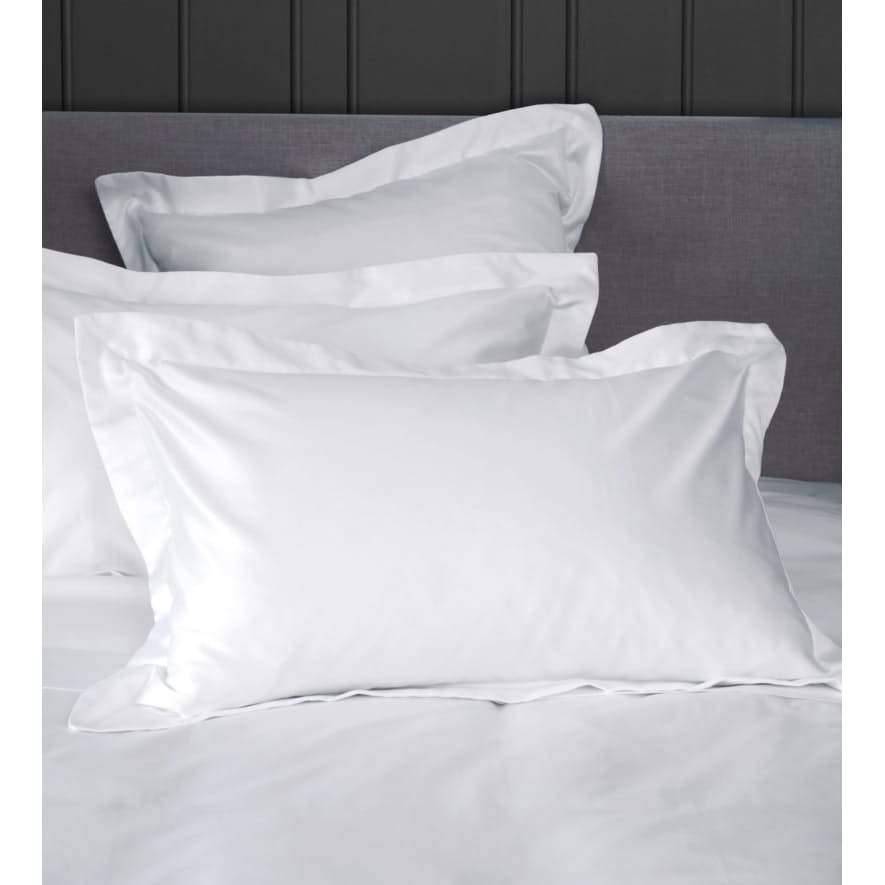 Simon Baker | Cotton Percale 200 TC White Oxford Pillowcases Pair