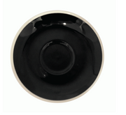 Style Saucer | NOVA STYLE Black SAUCER 14cm - FOR 160ml CUP (Set of 6)