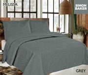Simon Baker | Melissa Quilted Bedspread Grey
