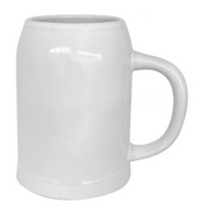 Beer Glass | GERMAN Beer Mug 690ml White (Set of 2)