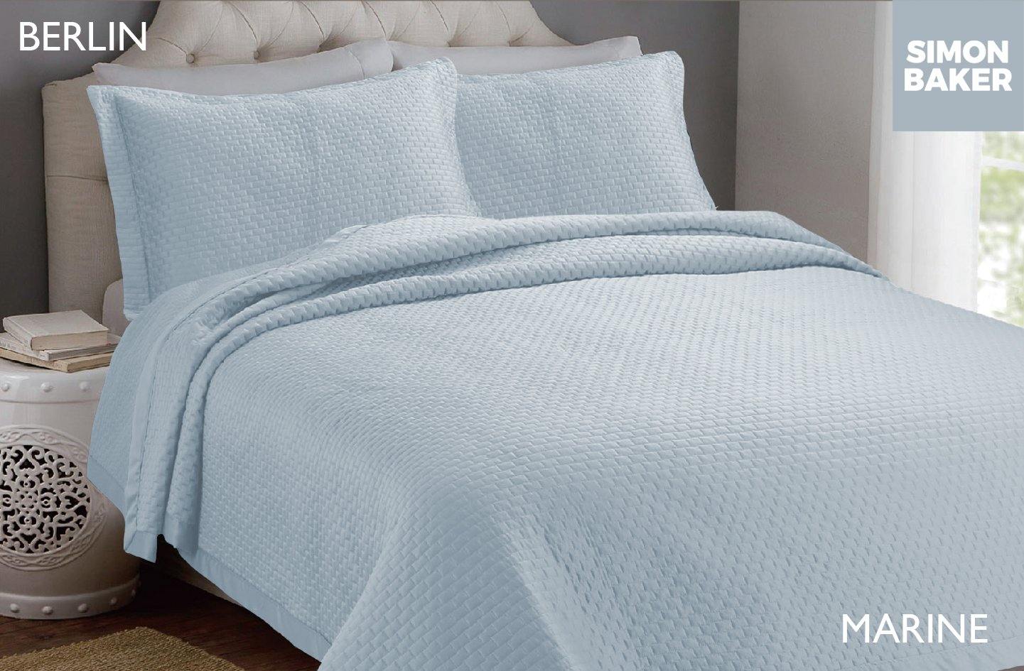 Simon Baker | Berlin Bedspread Marine (Various Sizes)