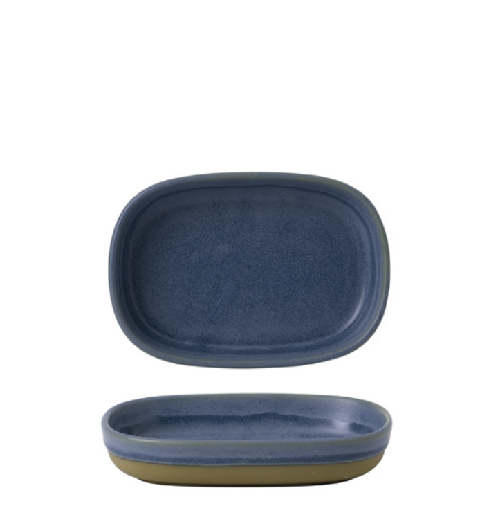 Churchill - Emerge - OSLO Blue Shallow Tray 17.3 x 11.9 x 3.3cm (Set of 6)