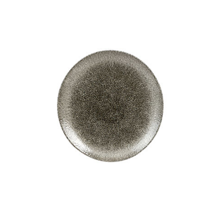 Churchill - Raku Quartz Black – Coupe Plate – 21.7Cm (Set of 12)