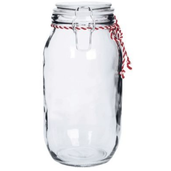 Candy Striped Clip Top Jar - 4.2L
