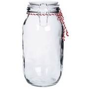 Candy Striped Clip Top Jar - 28cm(H) × 17cm(W) 4.2L