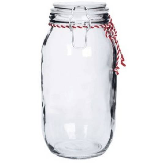 Candy Striped Clip Top Jar - 4.2L