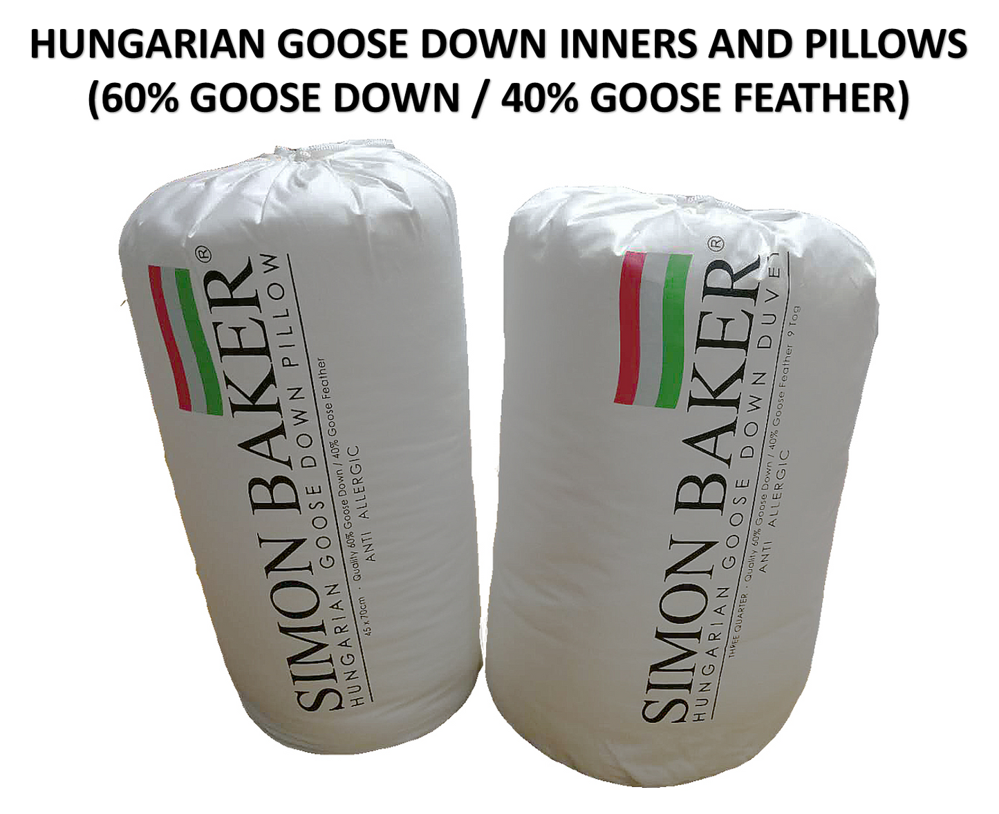 Simon Baker | Hungarian Goose Down Standard Pillow (60/40)