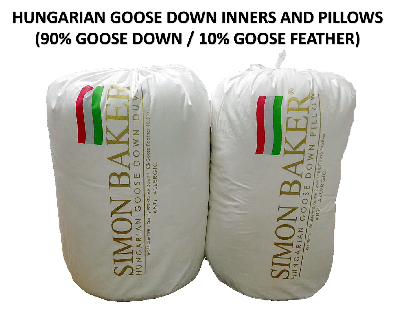 Simon Baker | Hungarian Goose Down Standard Pillow (90/10)