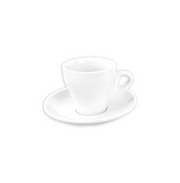 Fortis - Italia - White Cappuccino Cup 160ml & Saucer (Set of 12)