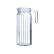 Glass Jug - Quadro Jug & Lid - 1L (Set of 6)