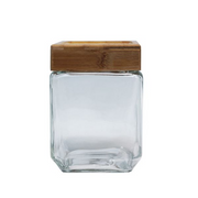 SQ JAR with Wooden Lid 1.2L - Set of 3