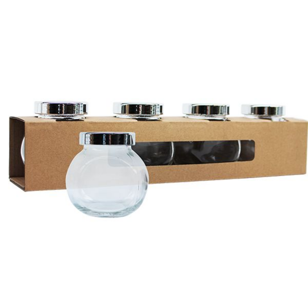4PC Spice Jar Set 190ML/PC