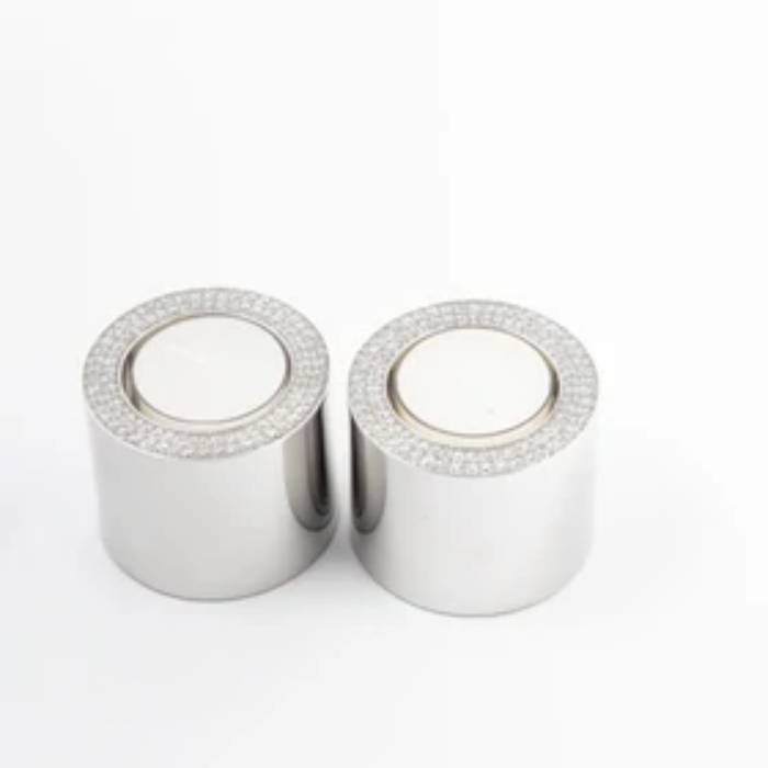 JENNA CLIFFORD - Set of 2 Diamond Tealight Tall