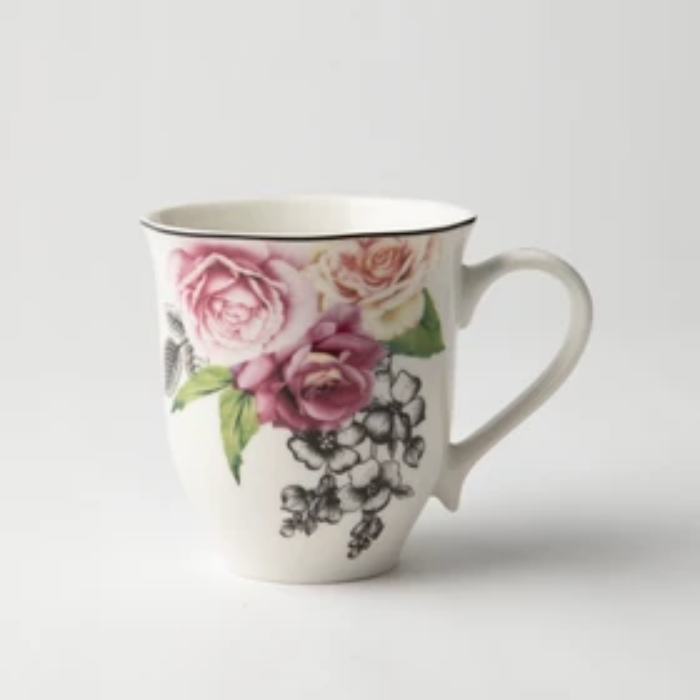 JENNA CLIFFORD - Wavy Rose Mug (Set of 4)