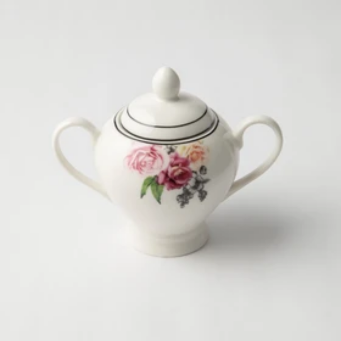 JENNA CLIFFORD - Wavy Rose Sugar Pot