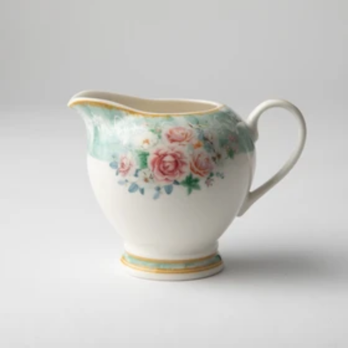 JENNA CLIFFORD - Green Floral Creamer