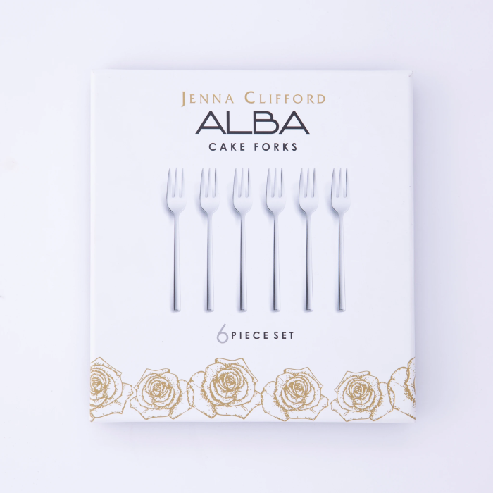 Jenna Clifford Alba 6pce Cake Fork Set
