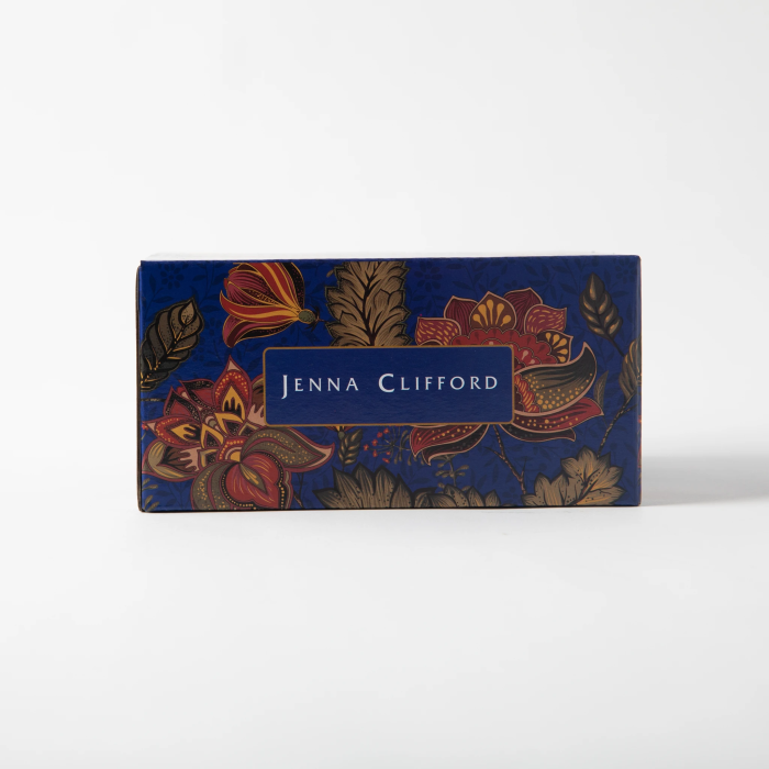 JENNA CLIFFORD - Blue Fern Cup & Saucer in Gift Box