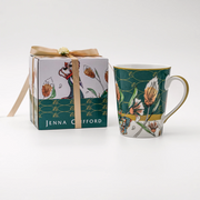 JENNA CLIFFORD - Peacock Coffee Mug - Green (Set of 4)