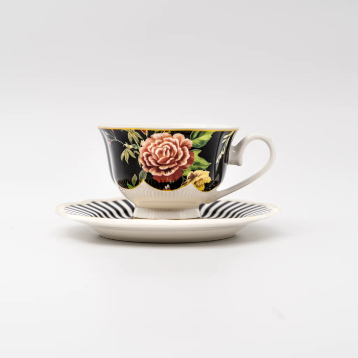 JENNA CLIFFORD - Botanica Rose Cup & Saucer