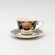 JENNA CLIFFORD - Botanica Rose Cup & Saucer (Set of 4)