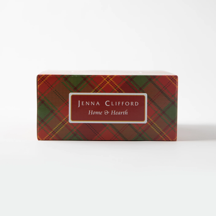 JENNA CLIFFORD - Red Tartan Cup & Saucer in Gift Box