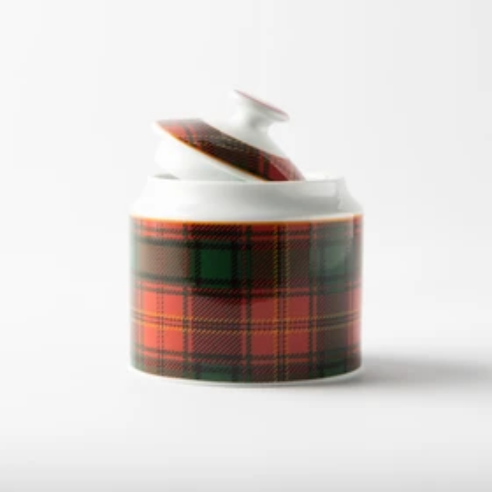 JENNA CLIFFORD - Red Tartan Sugar Pot