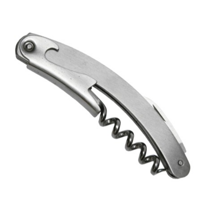Waiters Friend Curved Stain Steel Cork Screw