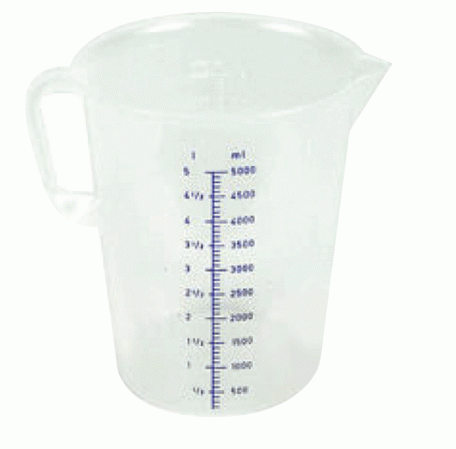 MEASURING JUG PLASTIC 5L