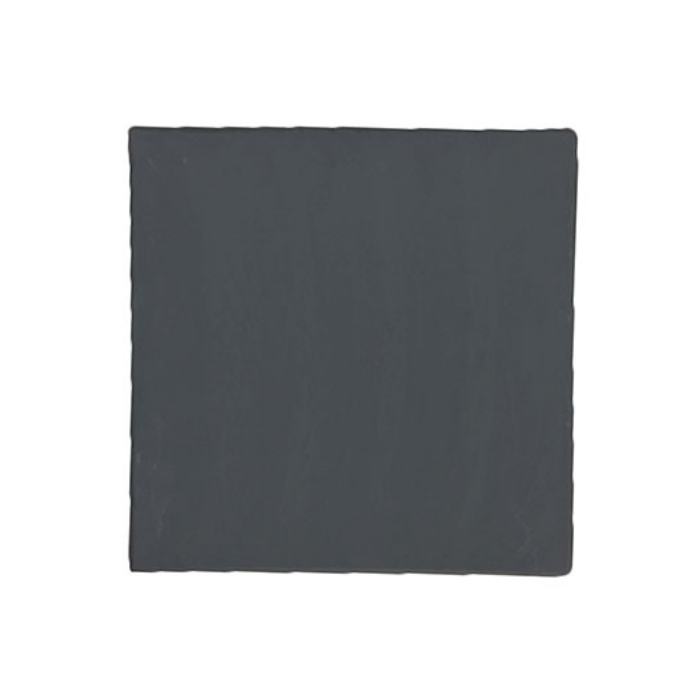 Platter - Black Slate Square Tray 25 X 25Cm (Set of 4)