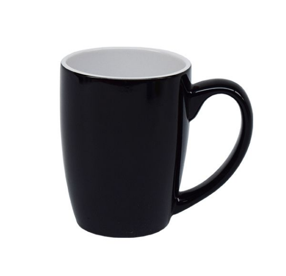 Standard Bullet Mug Black Outside/ White Inside 340ML (Set of 6)