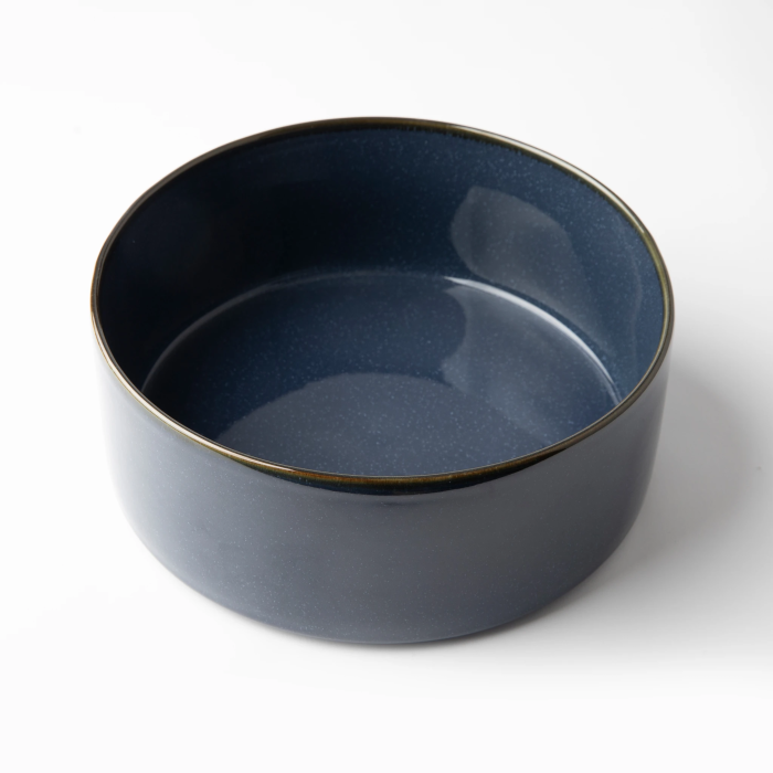 OMADA - Flat Stackable Salad Bowl Blue