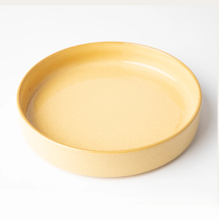 OMADA - Flat Stackable Pasta Bowl Mustard