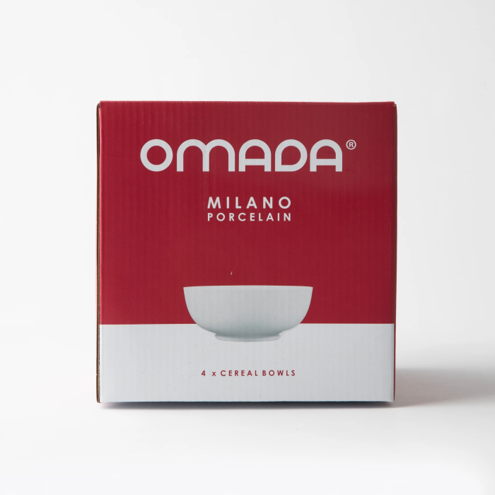 OMADA - Maxim Cereal Bowl 4pce Set in gift box - White
