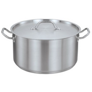 Pot | Stainless Steel Deep Stockpot With Lid - 40cm × 40cm (50L)