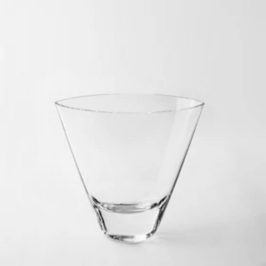 KROSNO - Clear Vase Medium Oval 22cm