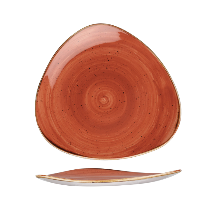 Churchill Spiced Orange – Triangle Plate 26.5cm - Set of 12