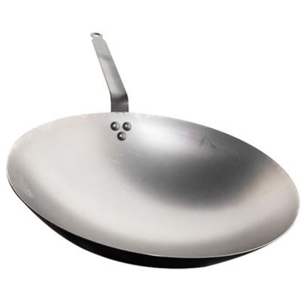 Wok | DE BUYER | Wok Rounded Shape Heavy Duty Carbon Steel - 35CM