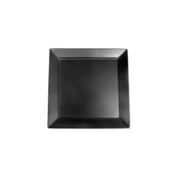 Nova Style Square Plate 20cm Matt Black (Set of 12)