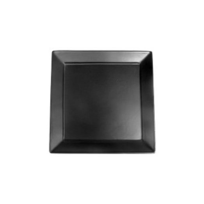 Nova Style Square Plate 26cm Matt Black (Set of 6)