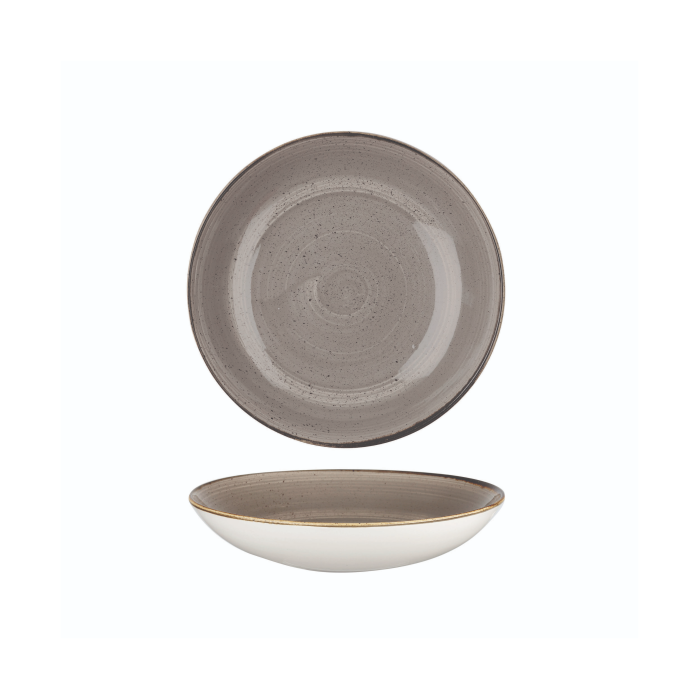 Churchill Peppercorn Grey – Coupe Bowl 18.2cm - Set of 12