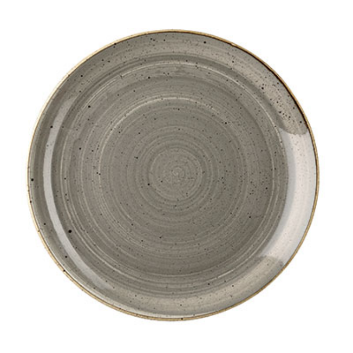 Churchill Peppercorn Grey – Coupe Plate 28.8cm - Set of 12