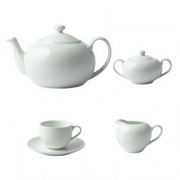 GALATEO - Super White Coupe Tea Set of 4