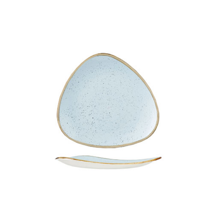 Churchill Duck Egg Blue – Triangle Plate 19.2cm - Set of 12