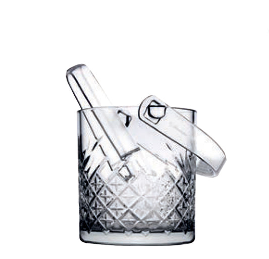 Pasabahce Timeless Ice Bucket With Tongs