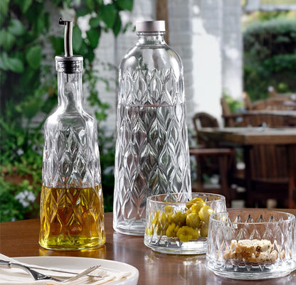 Pasabahce Leafy Oil & Vinegar Bottle 380ml