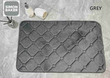 Simon Baker | Memory Foam Bath Mat - Grey